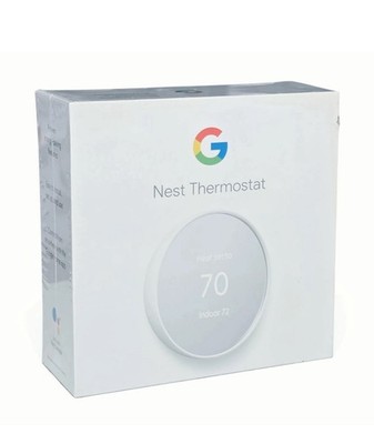 GOOGLE NEST Smart Thermostat 4th Generation Snow, NEW Factory Sealed GA01334-US