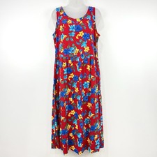 VTG Stonebridge Dress Women's 12 Ditsy Floral Cottagecore Grandma Tropical
