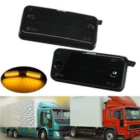 Eurowagens Black Smoked Amber LED Seitenblinker Marker Repeater FüR Iveco Daily
