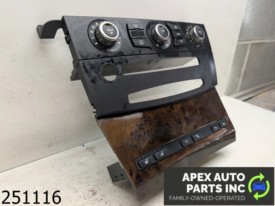 BMW 550i 2007 fabricante de equipos originales 4,8 L temperatura clima aire acondicionado control de calefacción Foto 2 de 4