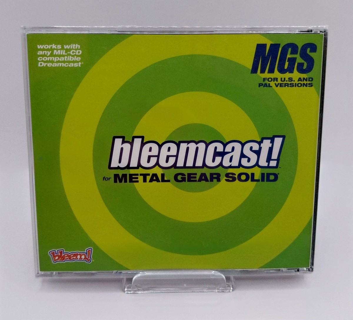 Jeu Dreamcast Metal Gear Solid (collection PSX) - Version Non Officielle, Boîtier Cristal Double