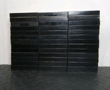 Black Plastic Empty Cassette Tape Replacement Jewel Case Lot of 39