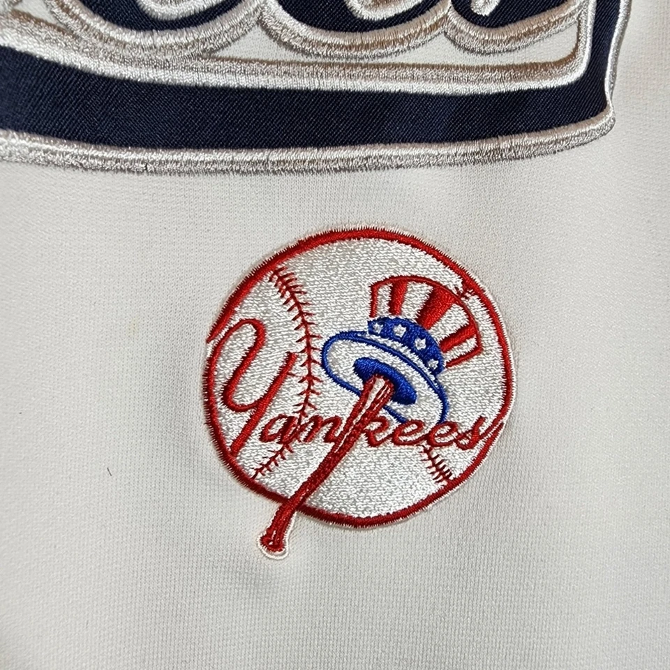 Camiseta de béisbol genuina Yankees 2XL blanca/azul marino/roja de Dynasty MLB Foto 3 de 4