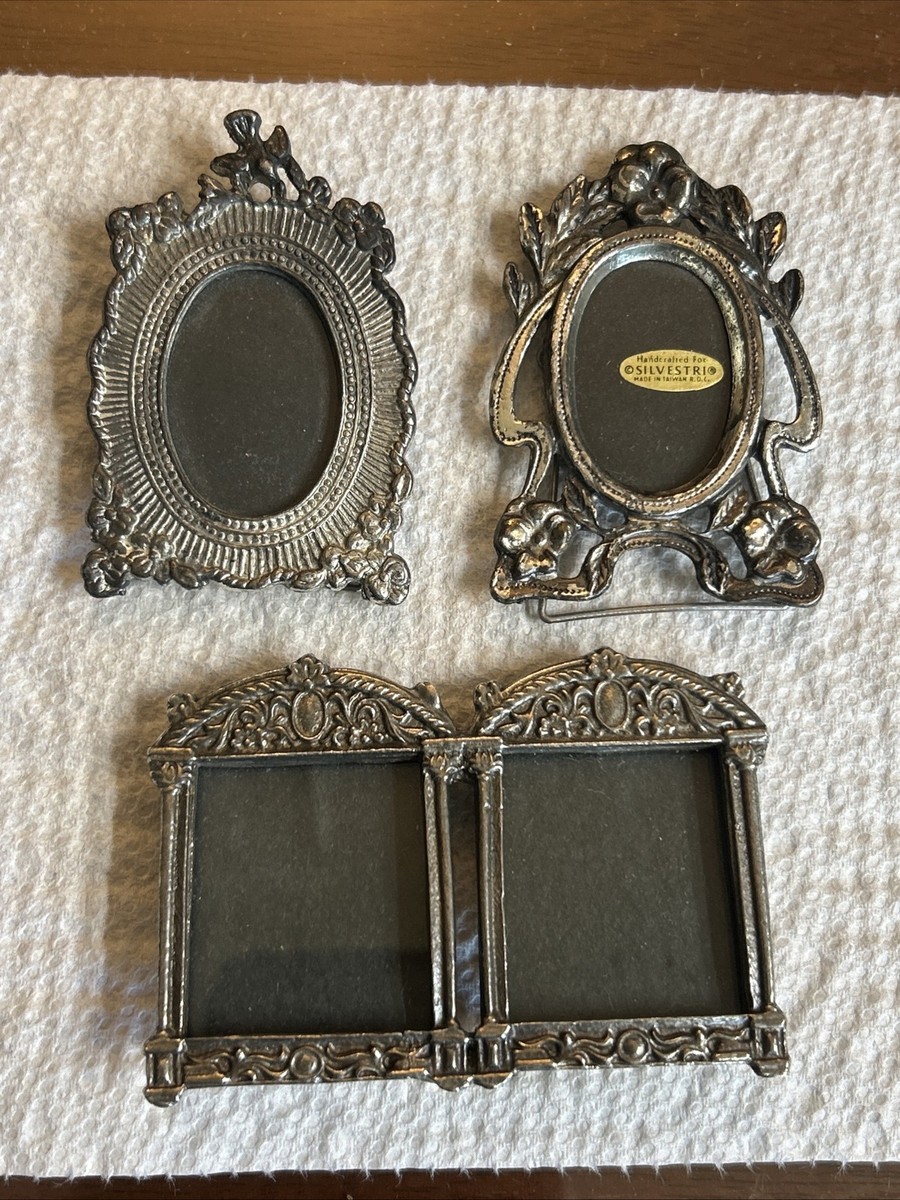 SILVERSTEIN　A-FRAME Brushed Silver Brushed Metal Silver Picture Frame Industrial Framing