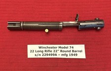 Winchester Model 74 Complete Breech Bolt From A 22 Long Rifle C1949
