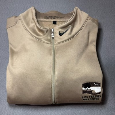 Nike Golf Therma-FIT 1/4 Quarter Zip Pullover XL Gold Tan Los Verdes Golf Course