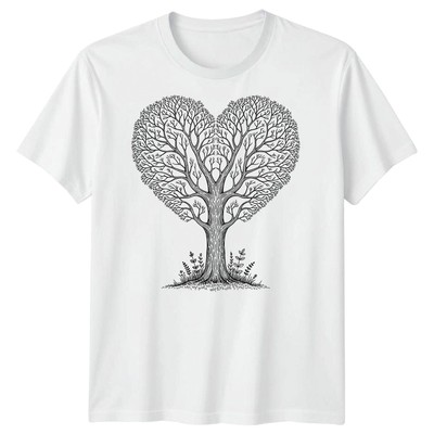 Herz Baum Natur Herren T-Shirt Symbolisches Design