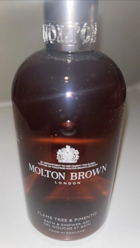 Authentic Molton Brown Flame Tree & Pimento Bath & Shower Gel 10oz England New - Picture 1 of 4