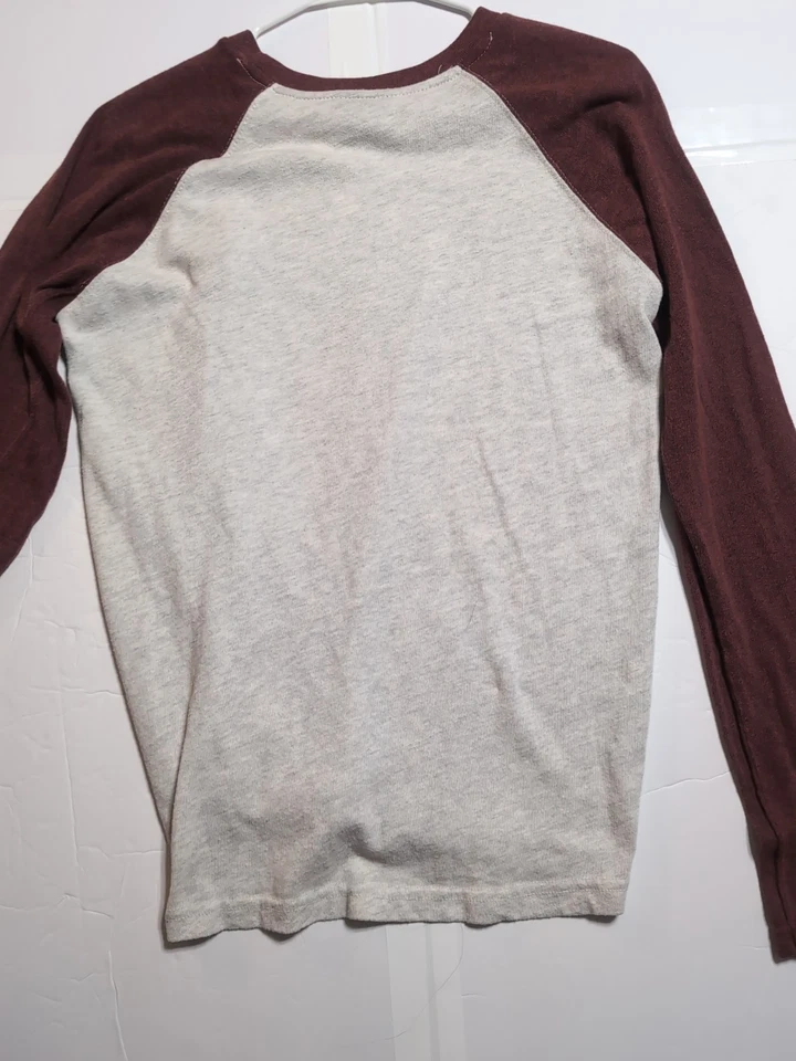 Camiseta de béisbol MV Sport Rams 1961 raglán gris granate manga larga pequeña Foto 4 de 4