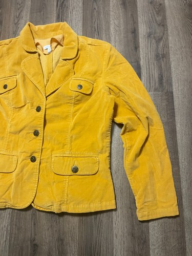 Fashion Bug Jacket, Women's Size 10, Yellow, Button Up, Corduroy - Picture 4 of 11