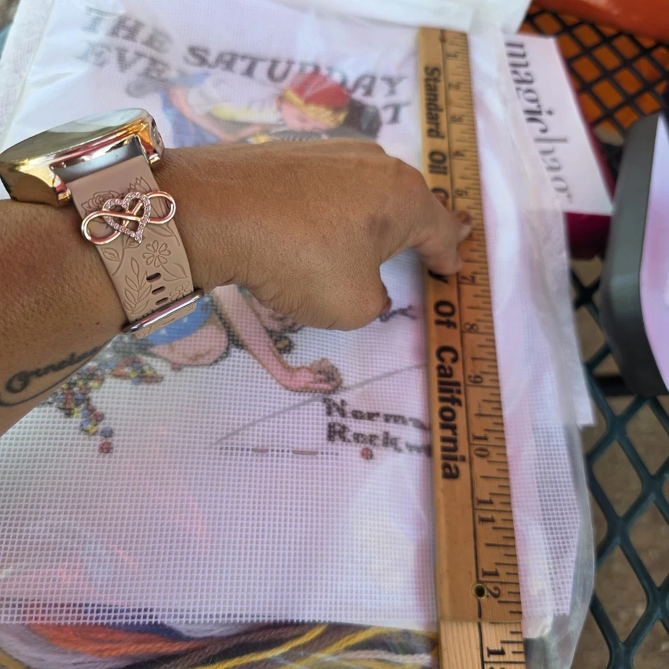 Kit de punta de aguja Norman Rockwell vintage correo de sábado por la noche Foto 3 de 4