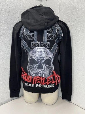 Philipp Plein Men's Hoodie Dark Romance Logo Print Size L Black - New with tags