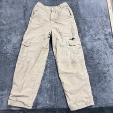Faded Glory Cargo Pants Boys 14 Barley Tan Fleece Lined