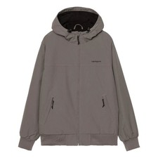 Cazadora Gris Carhartt Hooded Sail Jacket Porphyry con Forro Polar