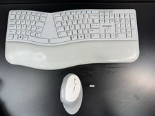 Gray Kensington Pro Fit Ergo Wireless 2.4G BT Keyboard Mouse Combo w/ Dongle