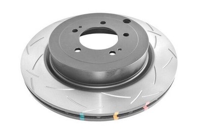 DBA 4000 Series T3 Slotted 1-Piece Rear Brake Rotor for Mitsubishi Evo X 08-15