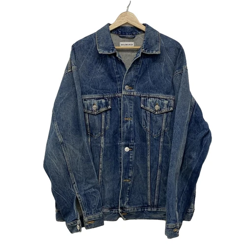 Giacca leggera bianca blu chiaro originale BALENCIAGA 641545TDW21