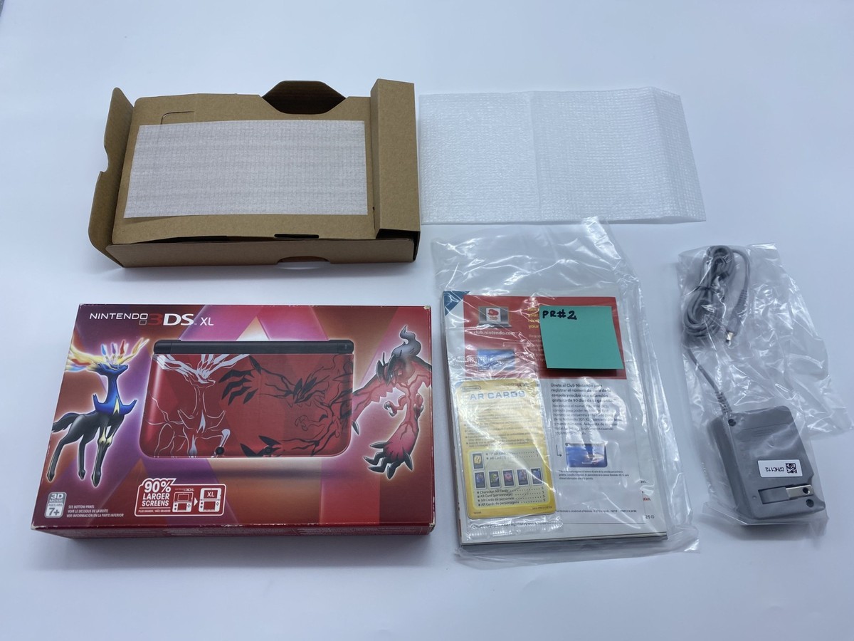 Nintendo 3DS XL Pokemon x and Y Red Box, Manual, Inserts ONLY