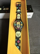 Neu Swatch Simpsons Special SO29Z135 Dia de los Muertos QUARZ + Rechnung + …