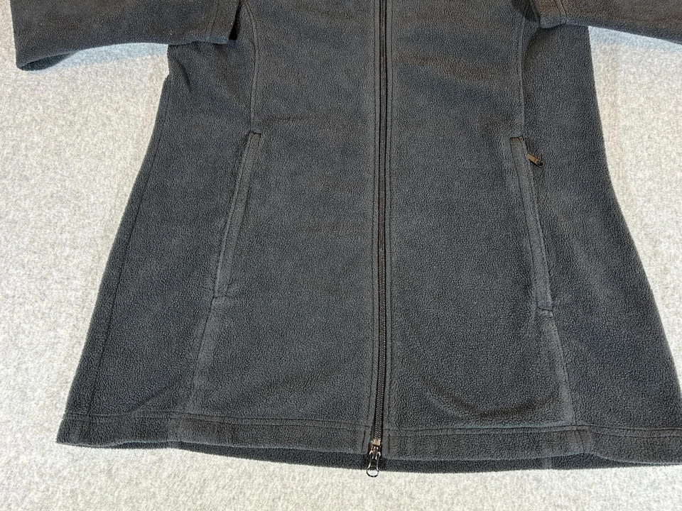 Chaqueta Columbia para mujer grande negra Benton Springs polar cremallera completa sudadera con capucha abrigo Foto 2 de 4