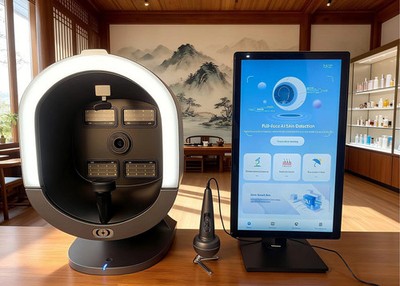 3D Ai Facial Testing Mirror Wood Lamp Acne Scanner Skin Detector Skin Analyzer