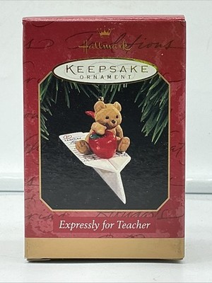1997 HALLMARK Keepsake Ornament EXPRESSLY FOR TEACHER - FREE SHIPPING