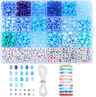 Blau Pony Beads Buchstabenperlen Perlen Set FüR ArmbäNder Selber Machen 720 StüC