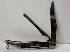 Colonial Prov. USA Vintage 2-Blade Stainless Steel Pocket Fish-Knife