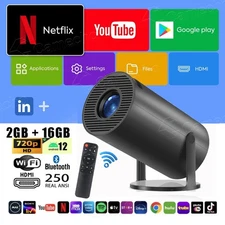 Portable 4K Mini Projector 10000 Lumen LED 1080P WiFi Bluetooth Home Theater US