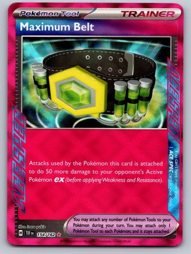 Maximum Belt 154/162 ACE SPEC Temporal Forces Pokemon Holo Near Mint
