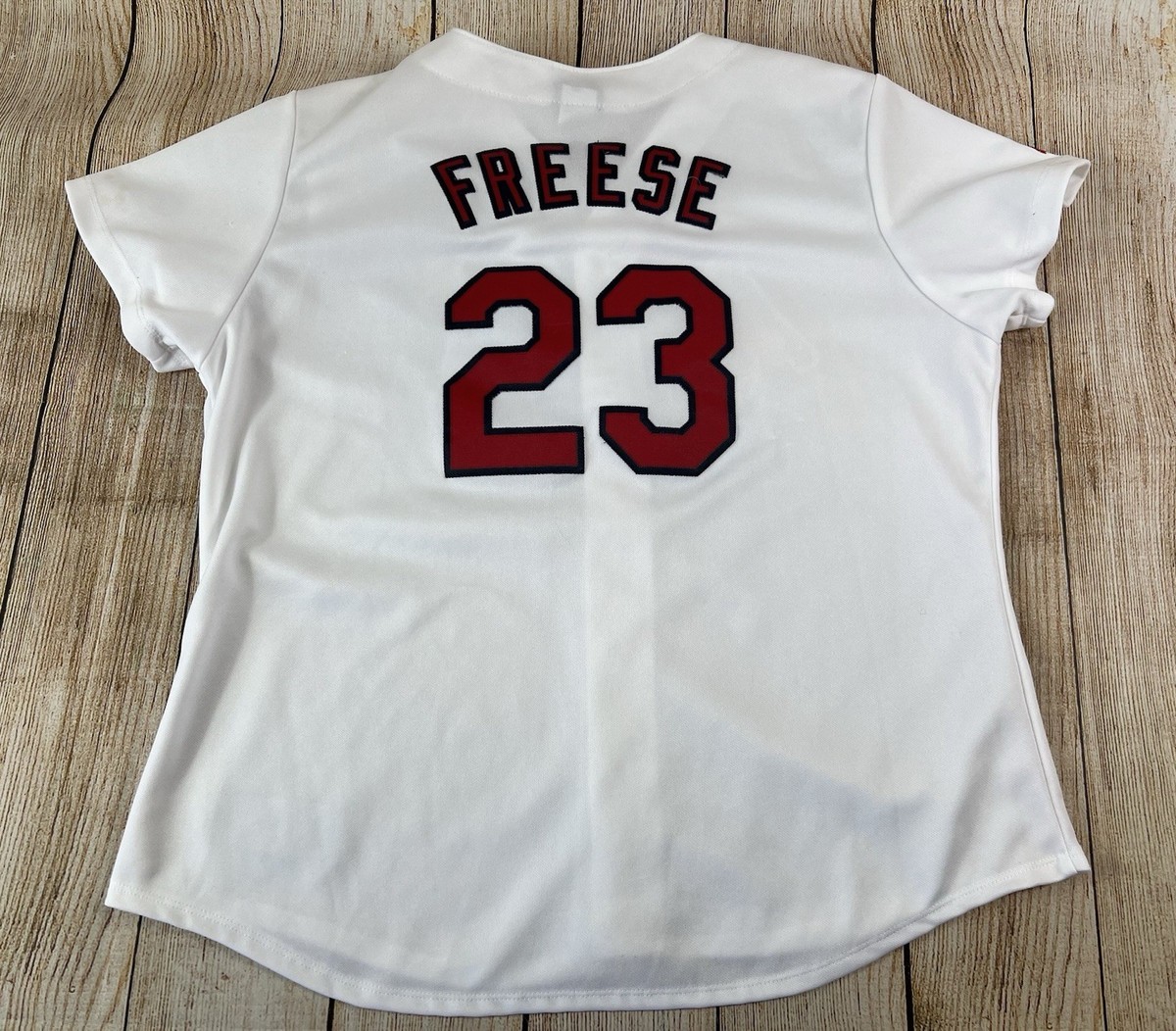Women's Majestic St. Louis Cardinals Baseball Jersey White Freese
