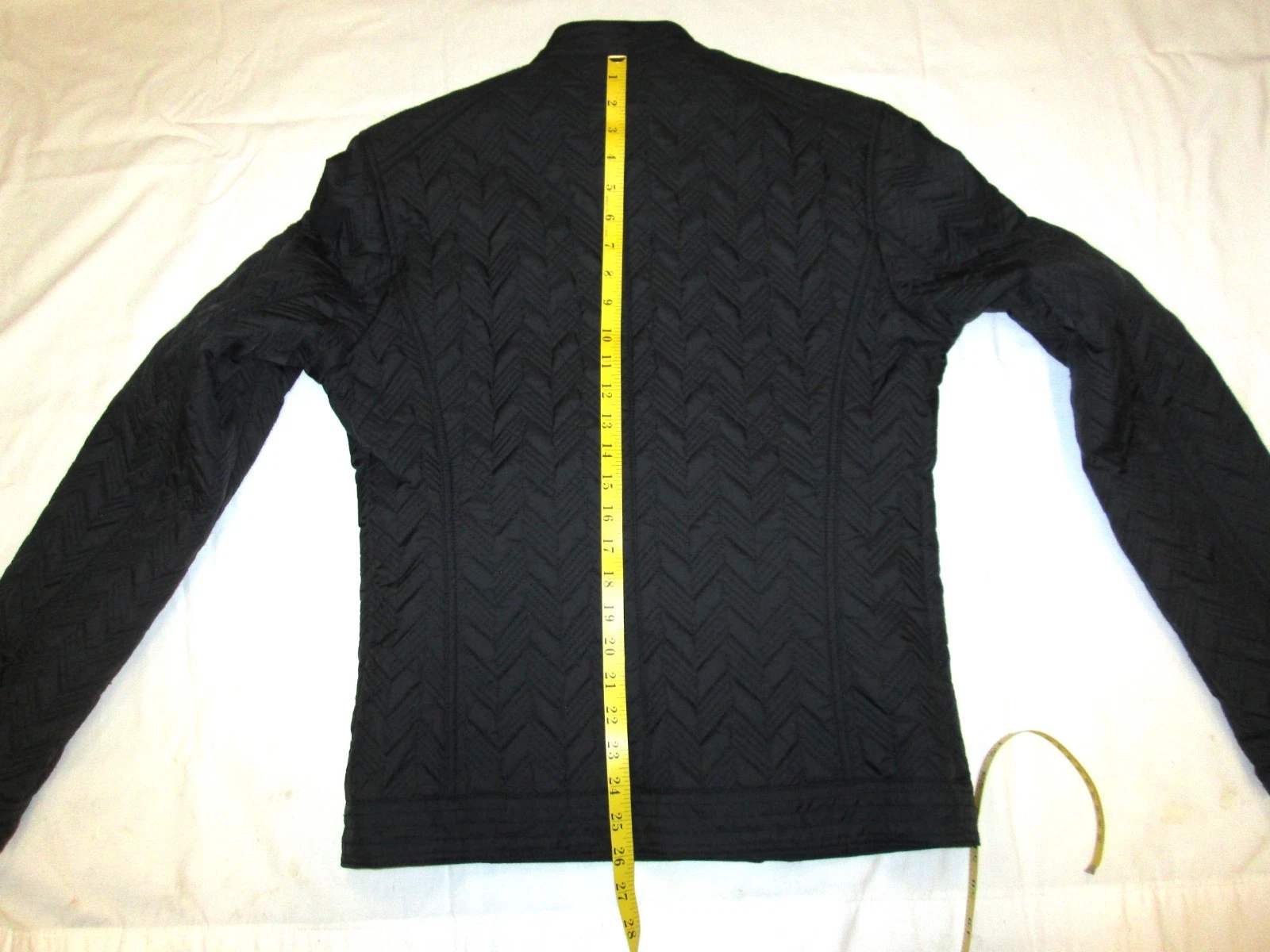 VERSACE COLLECTION MEN'S QUILTED BLACK MOTO JACKET image 22