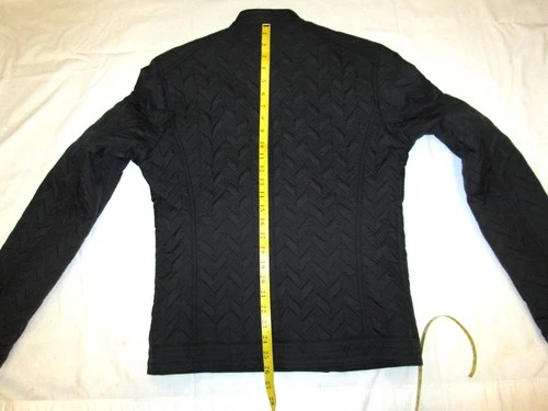 VERSACE COLLECTION MEN'S QUILTED BLACK MOTO JACKET image 22