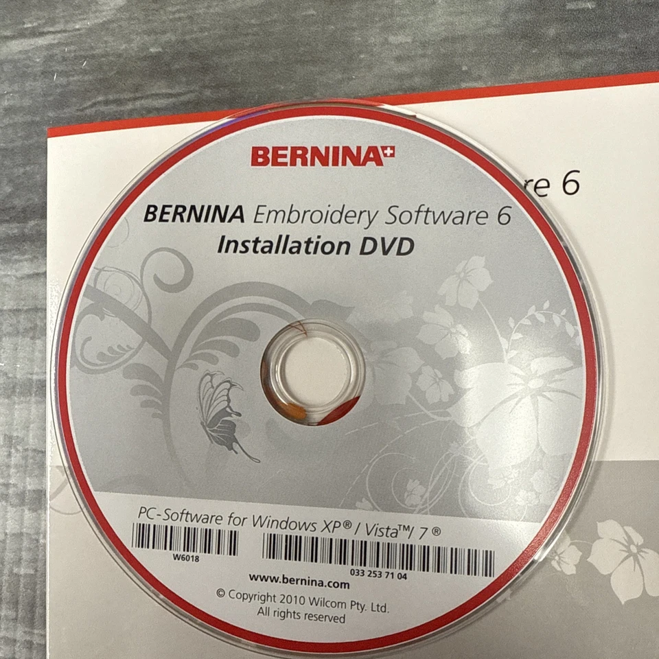 Bernina Embroidery Software 6 V6 Installation Replacement CD w/ Manual - Image 4 of 4