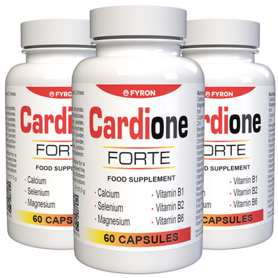 Cardione Forte - 180 Kapseln (3er Pack) - 22 Vitamine & Mineralstoffe - Vegan