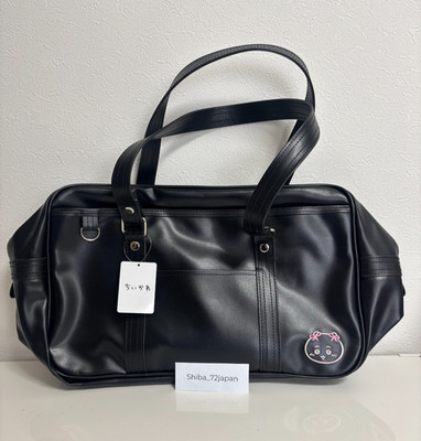 Chiikawa School Bag Black Tote New from Japan