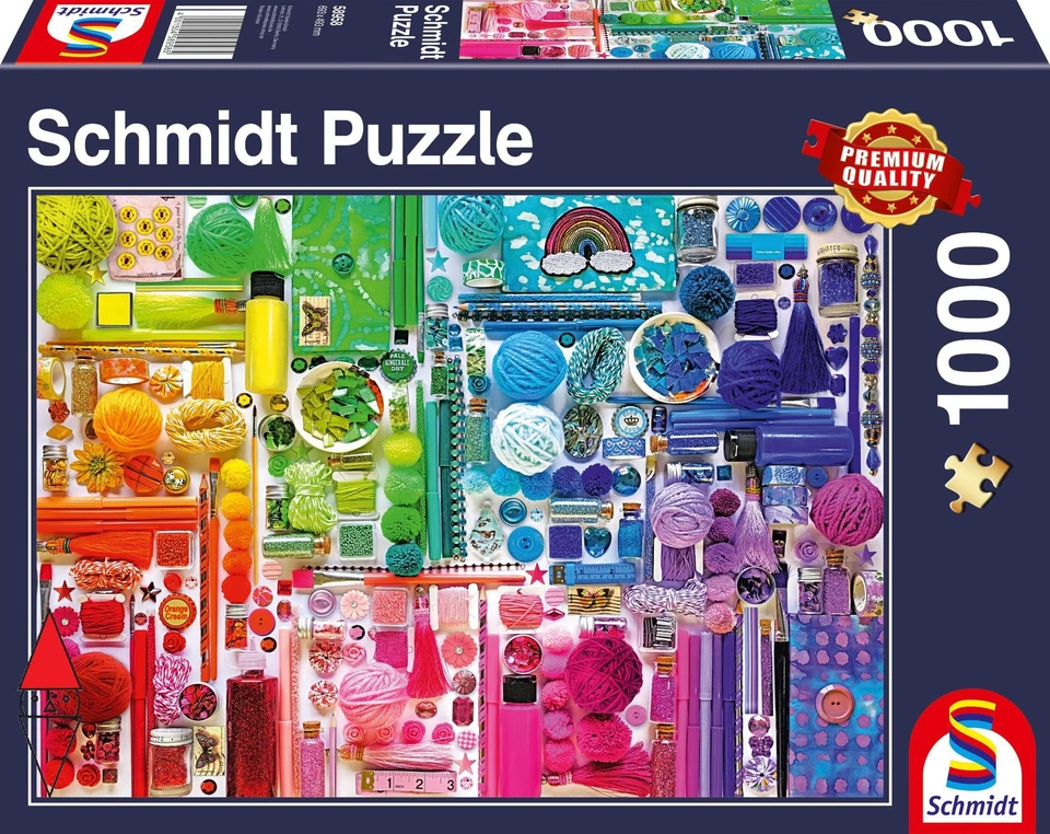 PUZZLE TEMATICO SCHMIDT COLORI COLORS OF THE RAINBOW 1000 PZ - Imagen 3 de 3