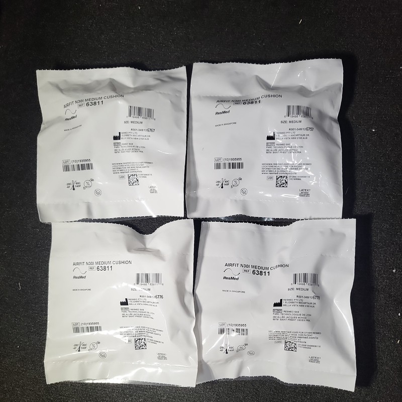 (Lot of 4) ResMed AirFit N30i Nasal Replacement Cushion Medium #63811 New