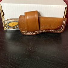 Circle SH Cutlery Bull Cutter Marbled Knife Wood Handle w/ Sheath *See Desc