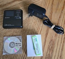 Sony Walkman MZ-M100 Hi-MD Audio Portable Minidisc Recorder W/ Cord, Battery, MD