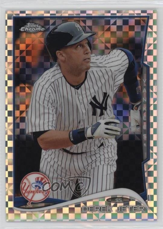 2014 Topps Chrome X-Fractor Derek Jeter #56 HOF 1o8a