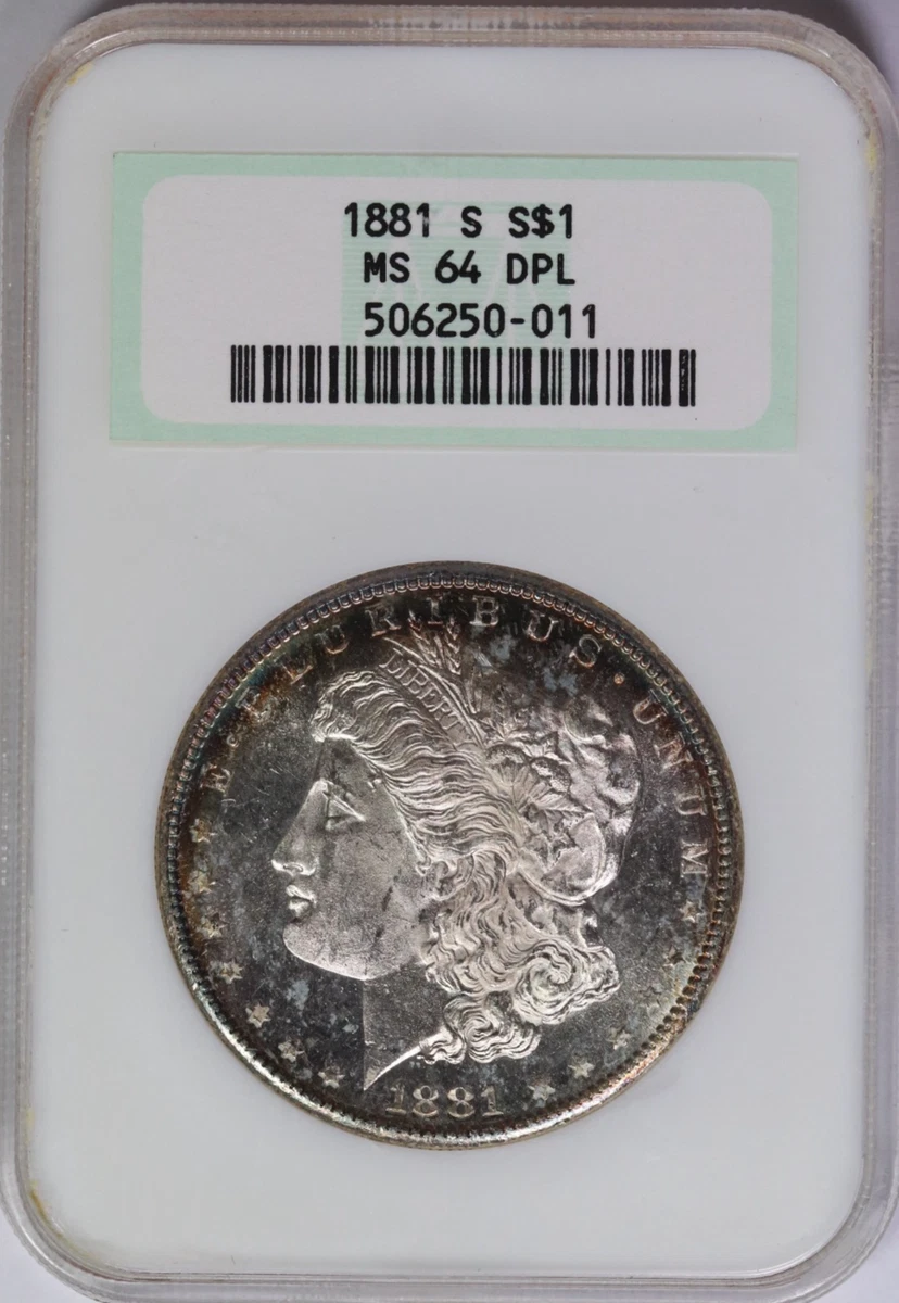 25+ 1881 Year Grade MS 64 Morgan US Dollars (1878-1921) for sale