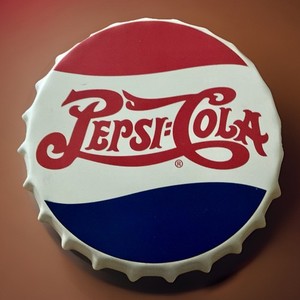Hobby Lobby Pepsi Cola Bottle Cap Sign - 14”