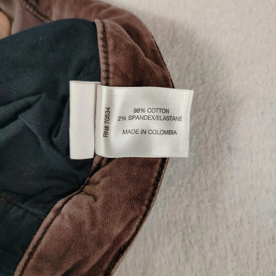 Orvis 裤子女式 6 浅紫色 5 口袋弹力棉混纺直筒 — 第 4/4 张图片