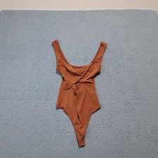 Abercrombie  Fitch Women's Brown Cut Out One-piece Bodysuit Size Medium