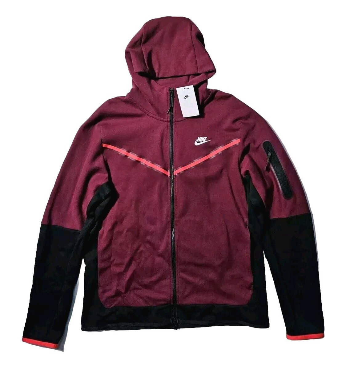 Nike Sportswear Tech Fleece Men's Dark Beetroot Zip-Up Nike Sportswear Tech Fleece Men's Dark Beetroot Zip-Up