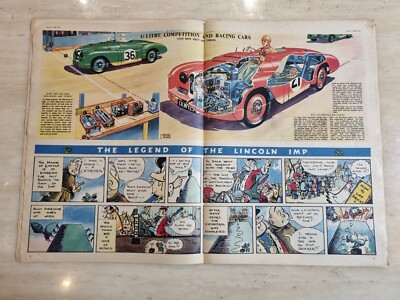 Adler Comic Band 2 Nr. 14, 13. Juli 1951 Rennwagen