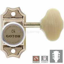 NEW Gotoh SD90-M6 MGT MAGNUM LOCKING Tuners L3 R3 Victorian IVORY 3x3 - NICKEL