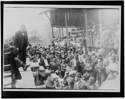 Booker T. Washington,Stage,Crowd,Lakeland,African American Educator,Orator,c1900