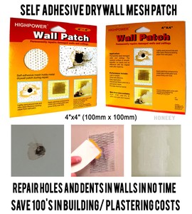 Self Adhesive Wall Patch Stick Mesh Dry Repair Walls Ceiling